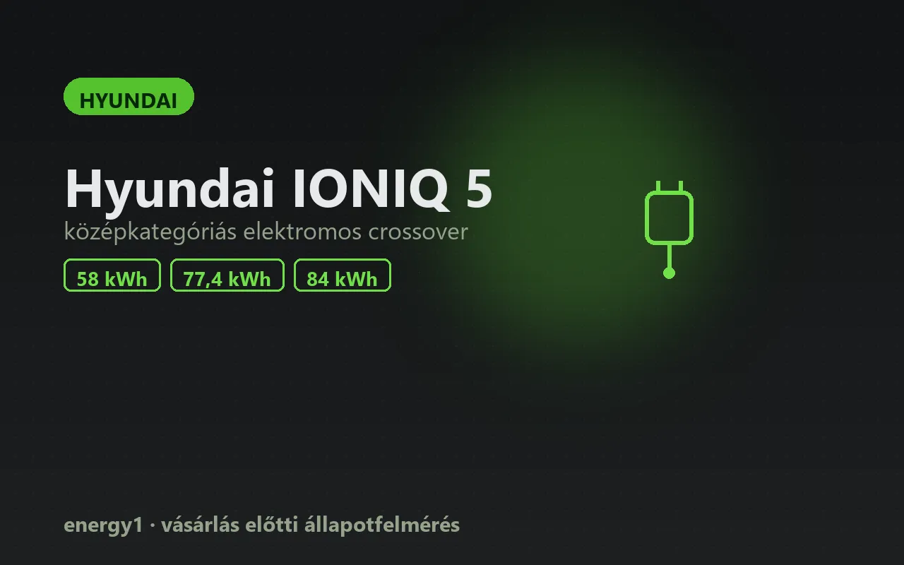 Hyundai IONIQ 5 elektromos autó állapotfelmérés