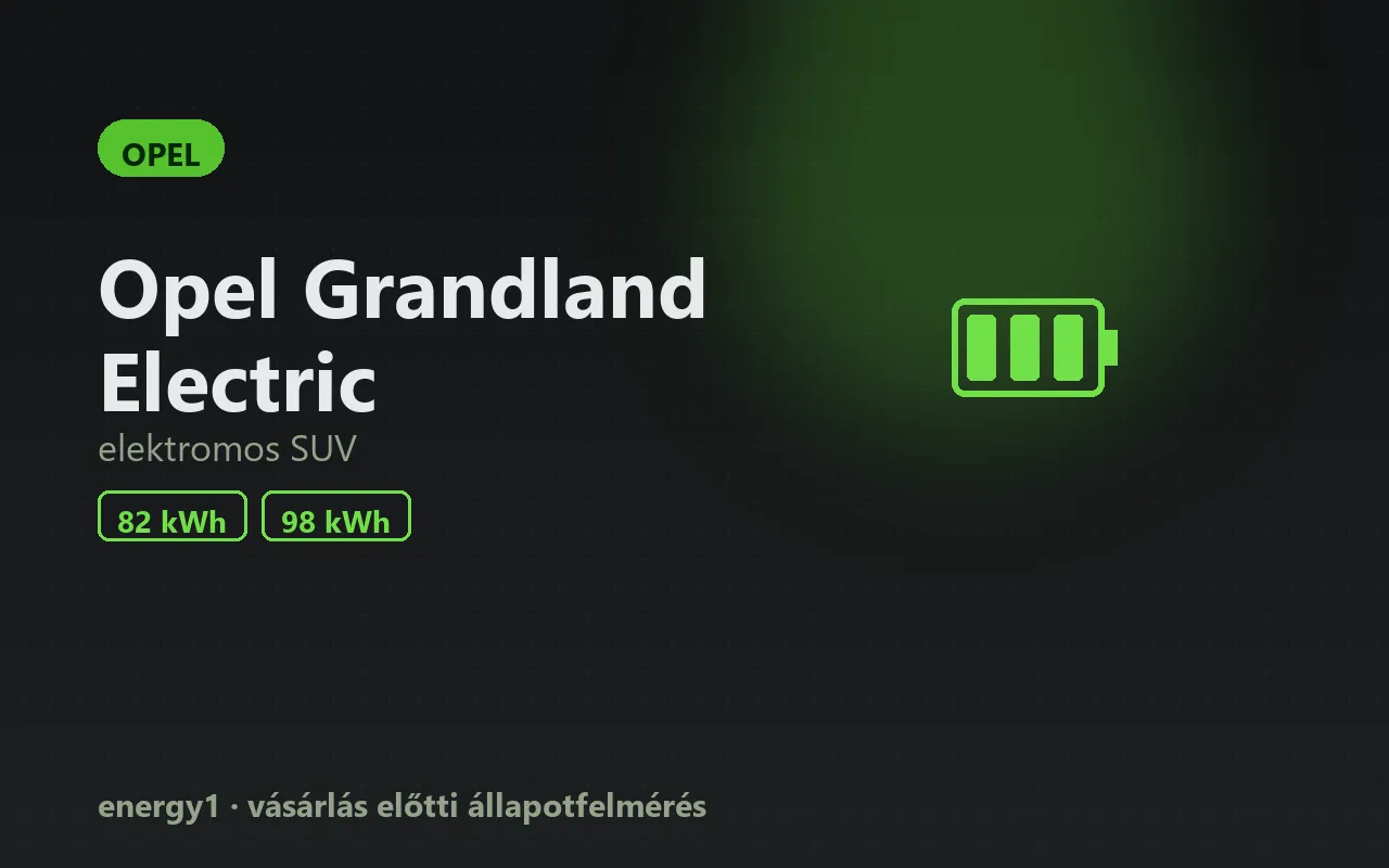 Opel Grandland Electric elektromos autó