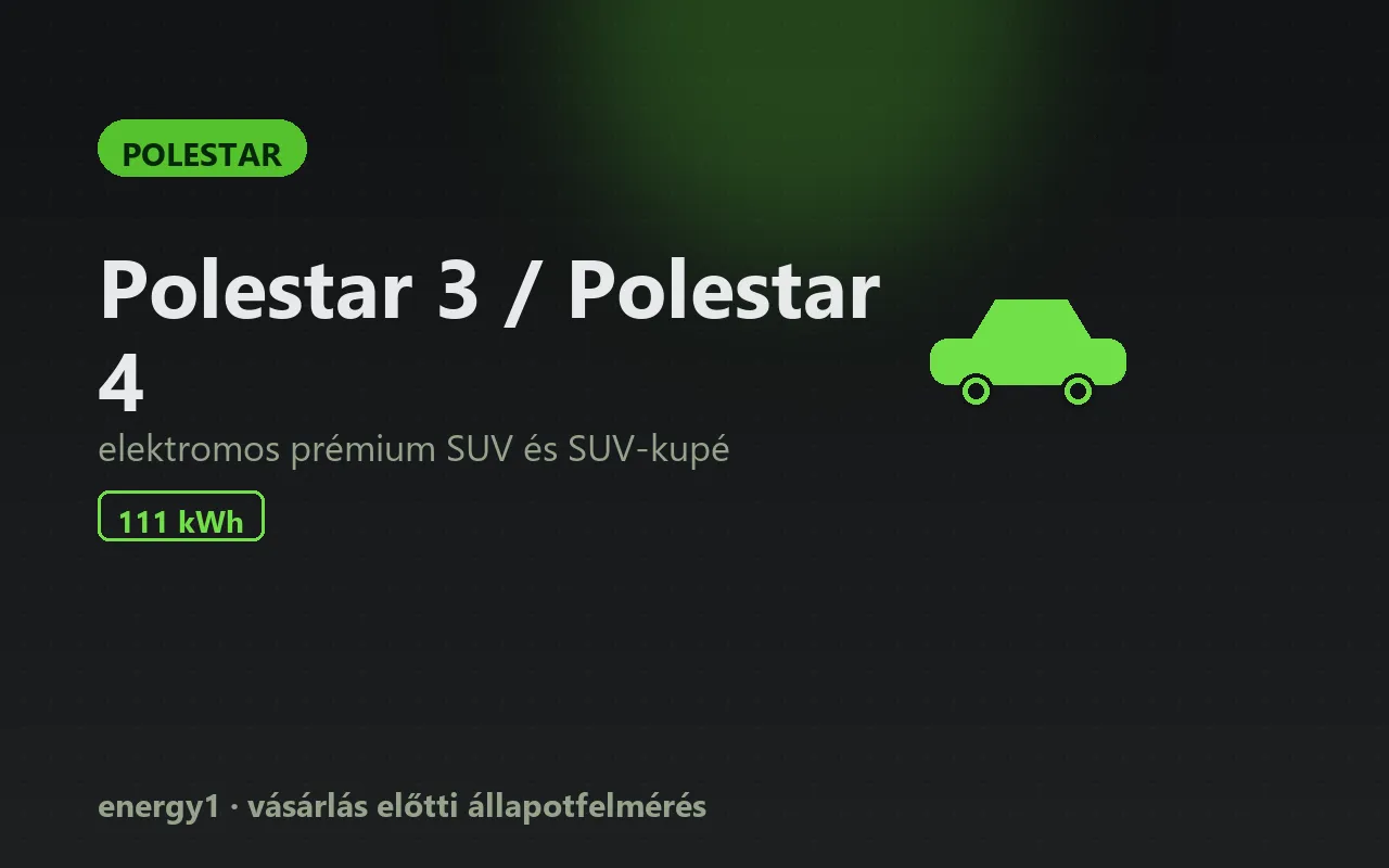 Polestar 3 / Polestar 4 elektromos autó