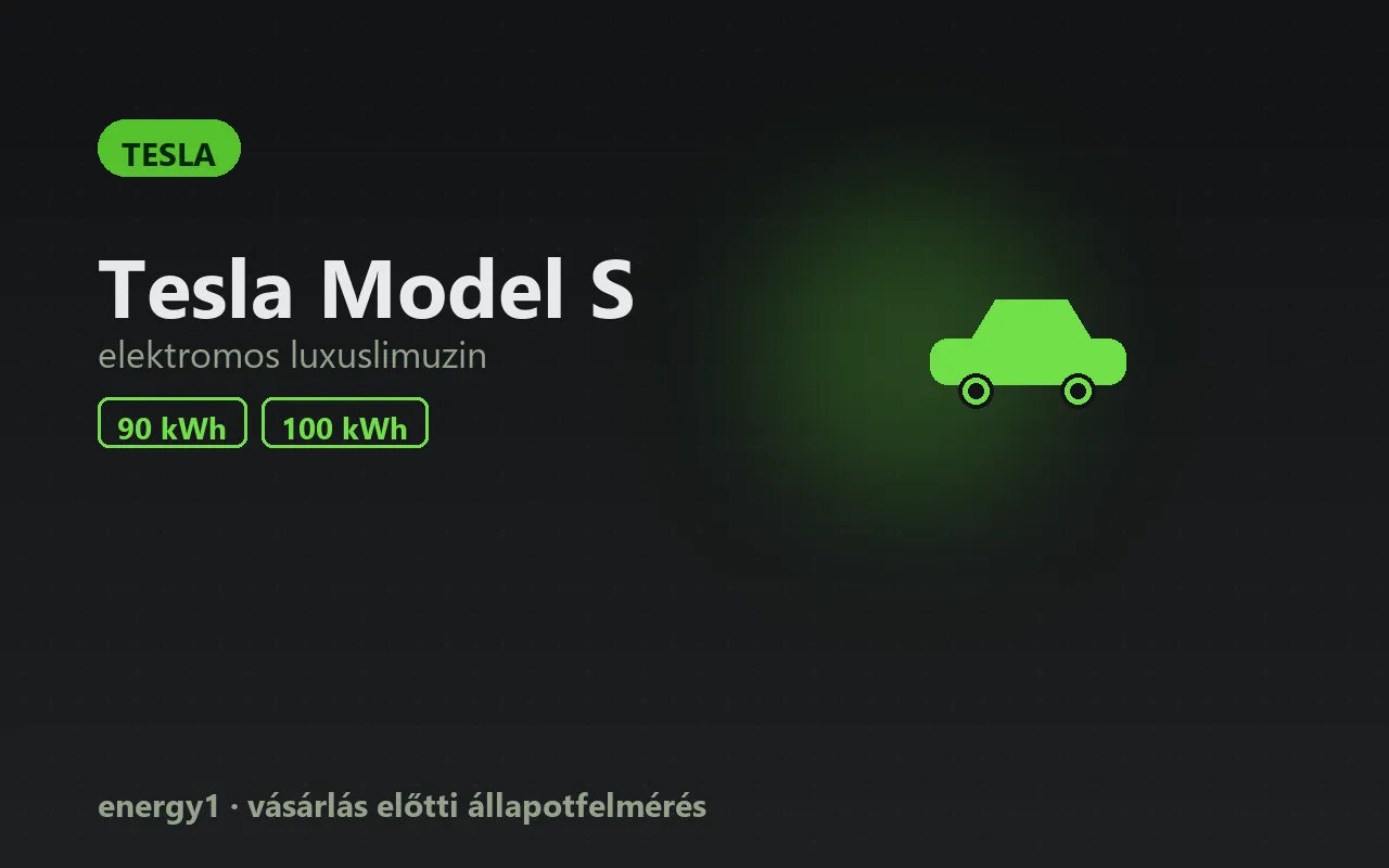 Tesla Model S elektromos autó
