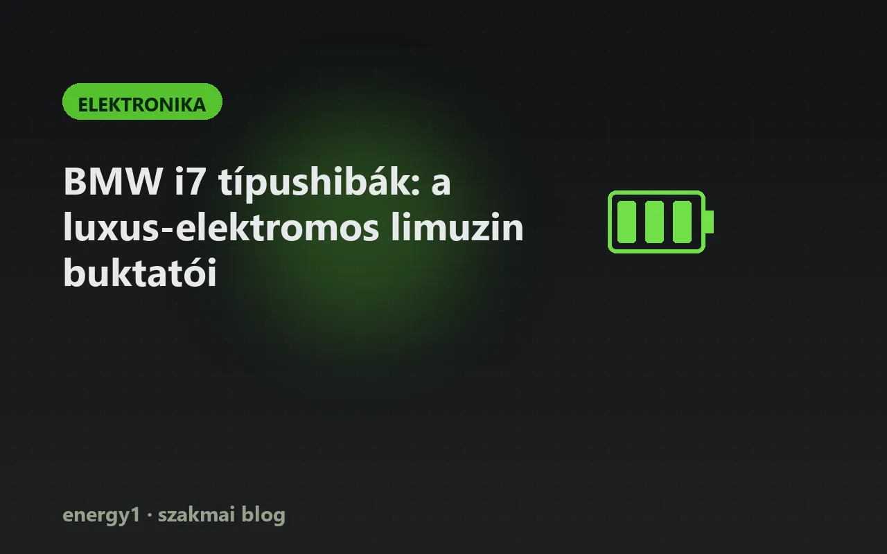 BMW i7 típushibák: a luxus-elektromos limuzin buktatói - elektronika
