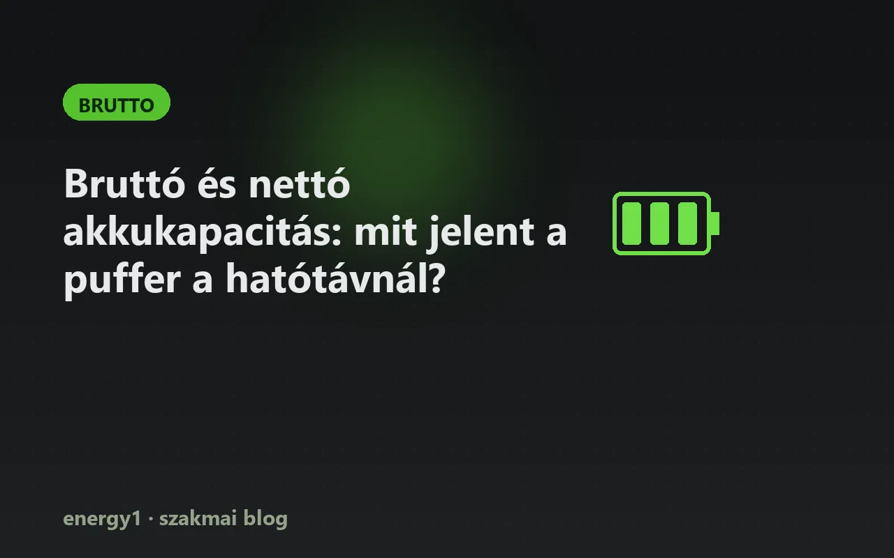 Bruttó és nettó akkukapacitás: mit jelent a puffer a hatótávnál? - brutto