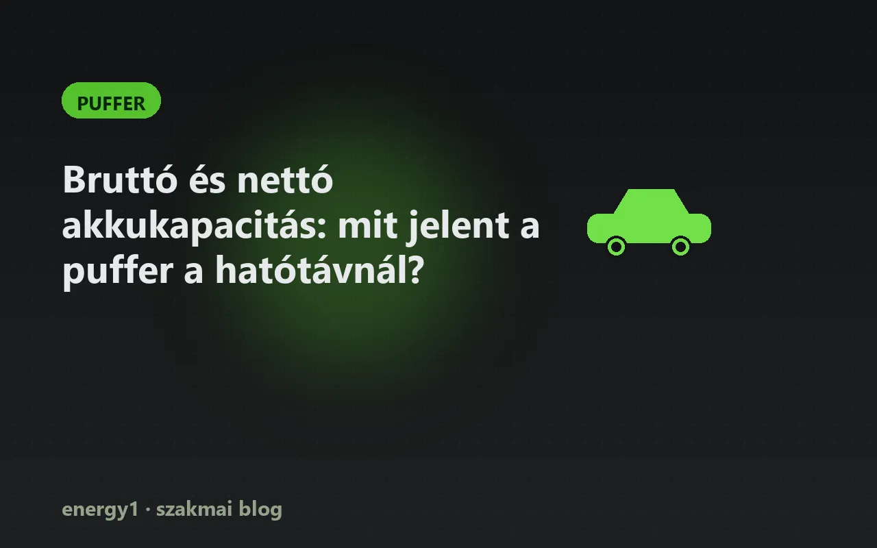 Bruttó és nettó akkukapacitás: mit jelent a puffer a hatótávnál? - puffer