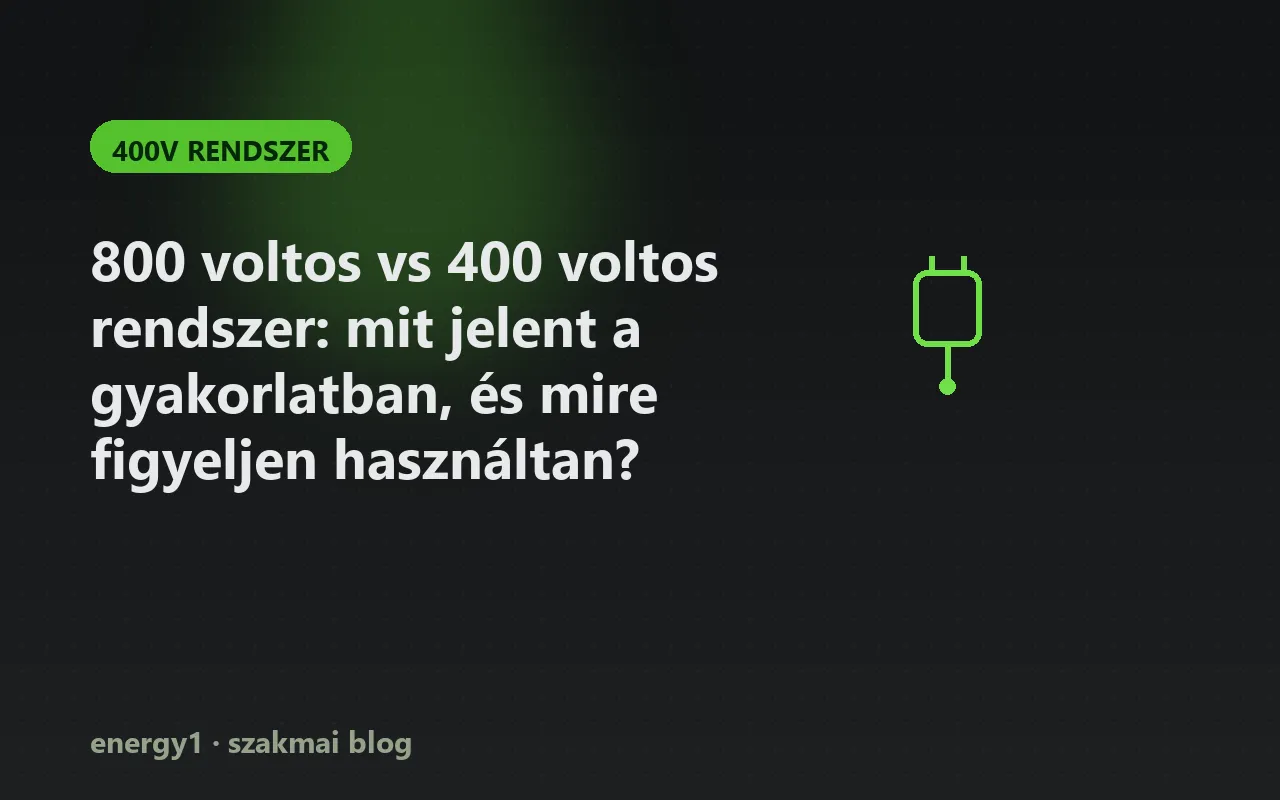 800 voltos vs 400 voltos rendszer: mit jelent a gyakorlatban, és mire figyeljen használtan? - 400v rendszer