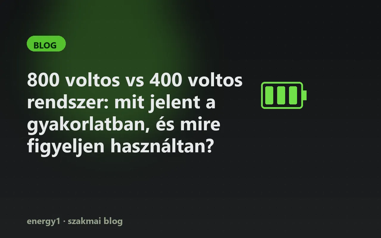 800 voltos vs 400 voltos rendszer: mit jelent a gyakorlatban, és mire figyeljen használtan?