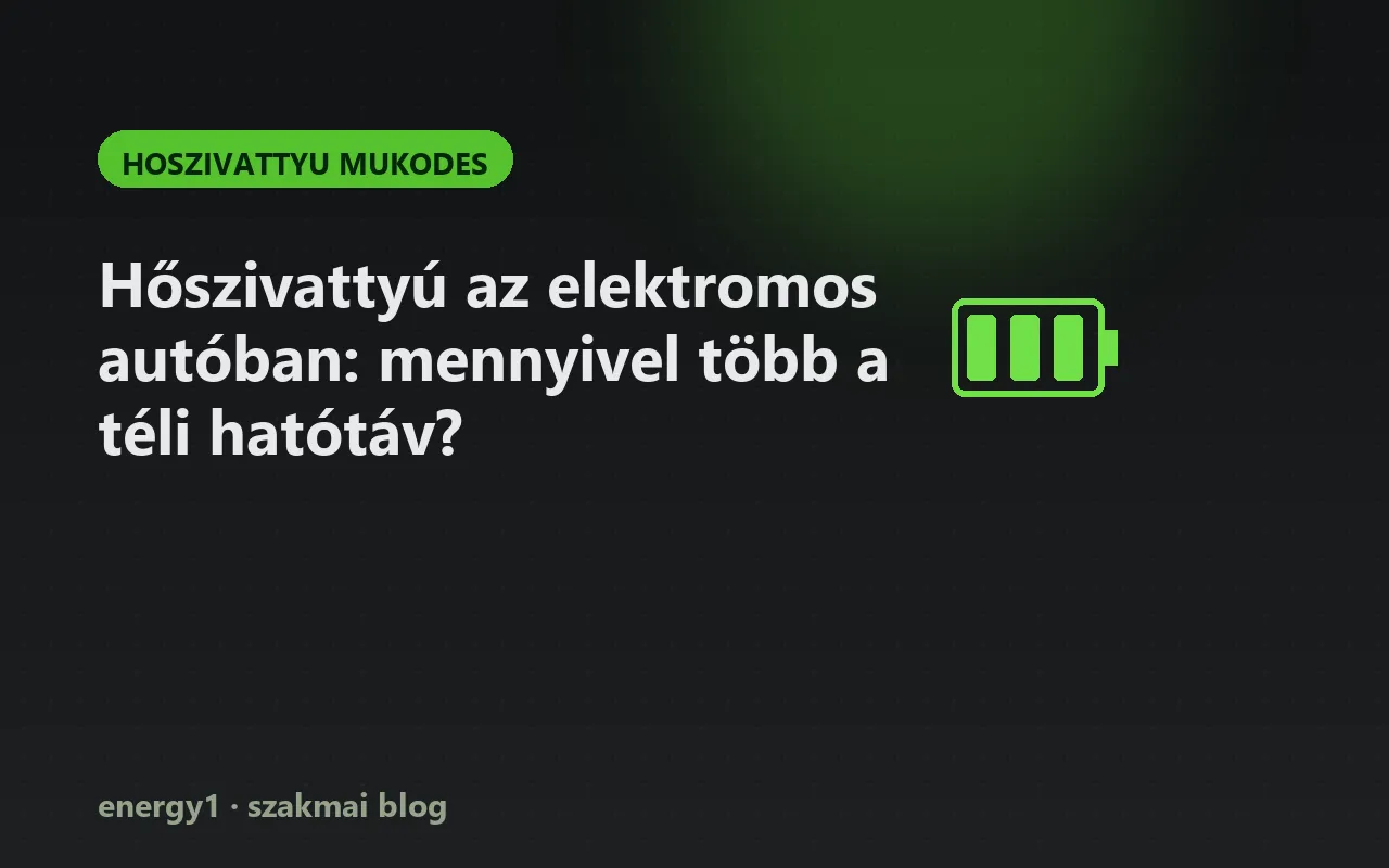 Hőszivattyú az elektromos autóban: mennyivel több a téli hatótáv? - hoszivattyu mukodes