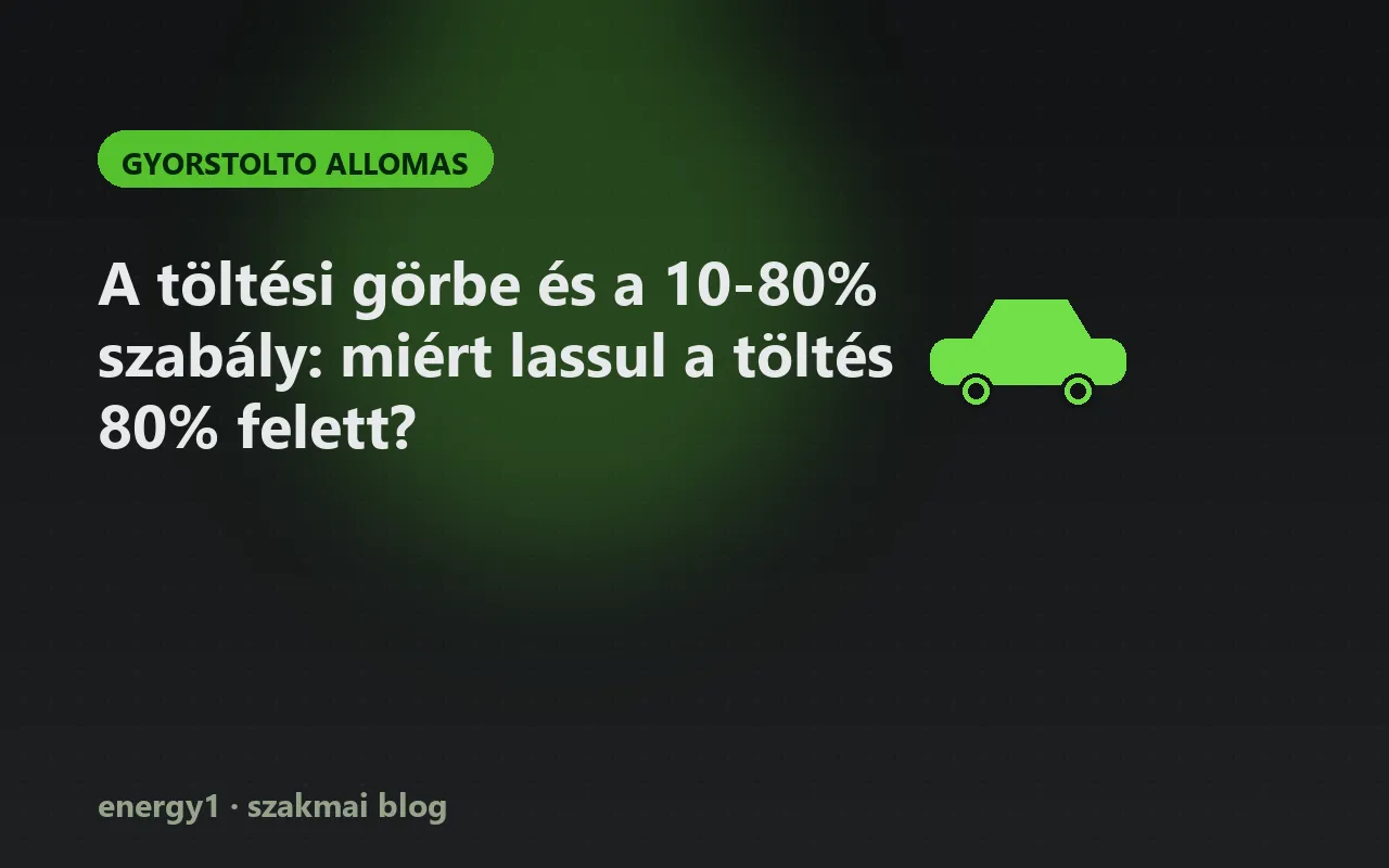 A töltési görbe és a 10-80% szabály: miért lassul a töltés 80% felett? - gyorstolto allomas
