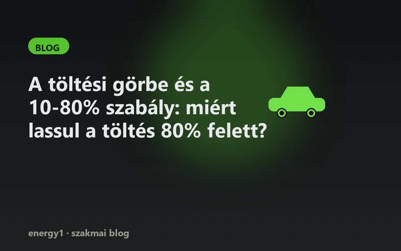 A töltési görbe és a 10-80% szabály: miért lassul a töltés 80% felett?