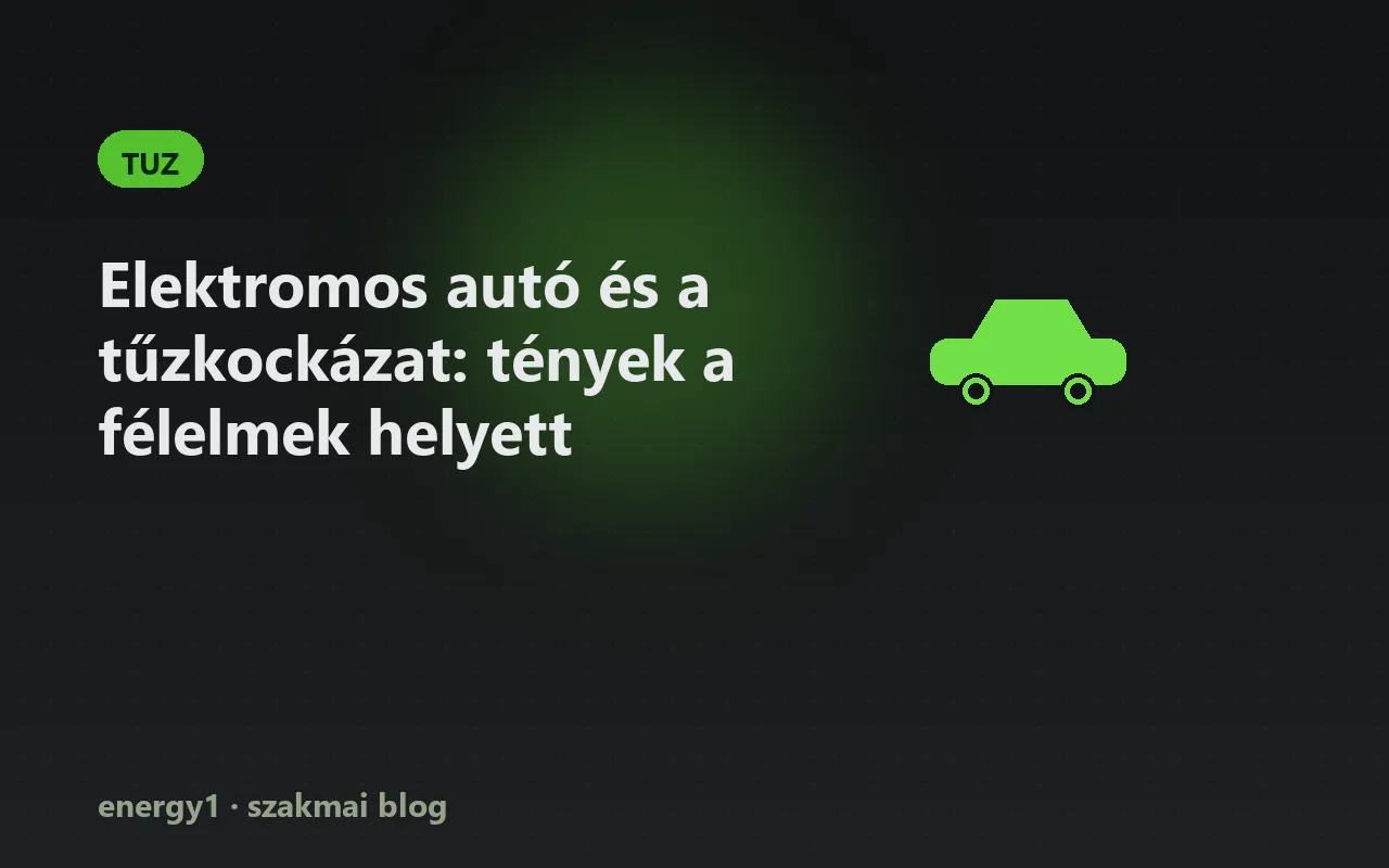 Elektromos autó és a tűzkockázat: tények a félelmek helyett - tuz
