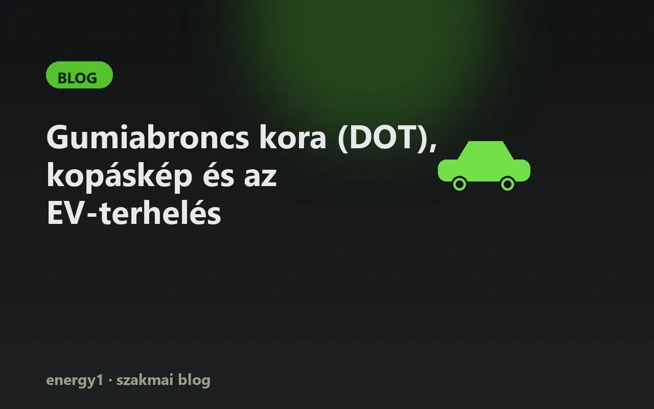 Gumiabroncs kora (DOT), kopáskép és az EV-terhelés