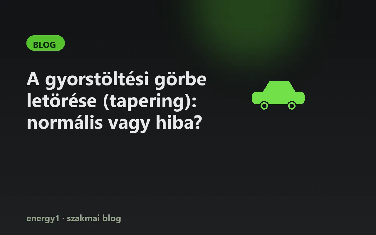 A gyorstöltési görbe letörése (tapering): normális vagy hiba?