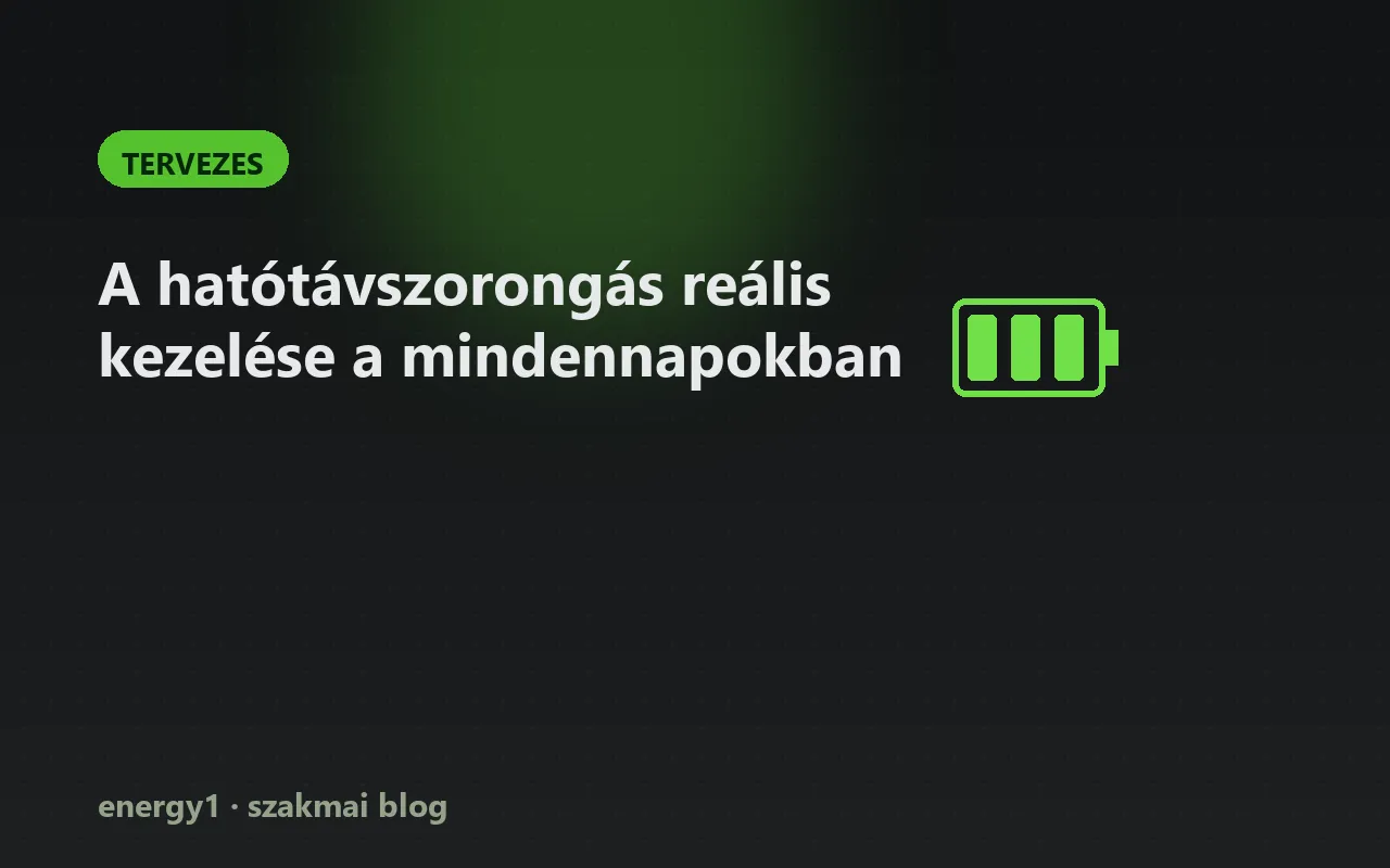 A hatótávszorongás reális kezelése a mindennapokban - tervezes