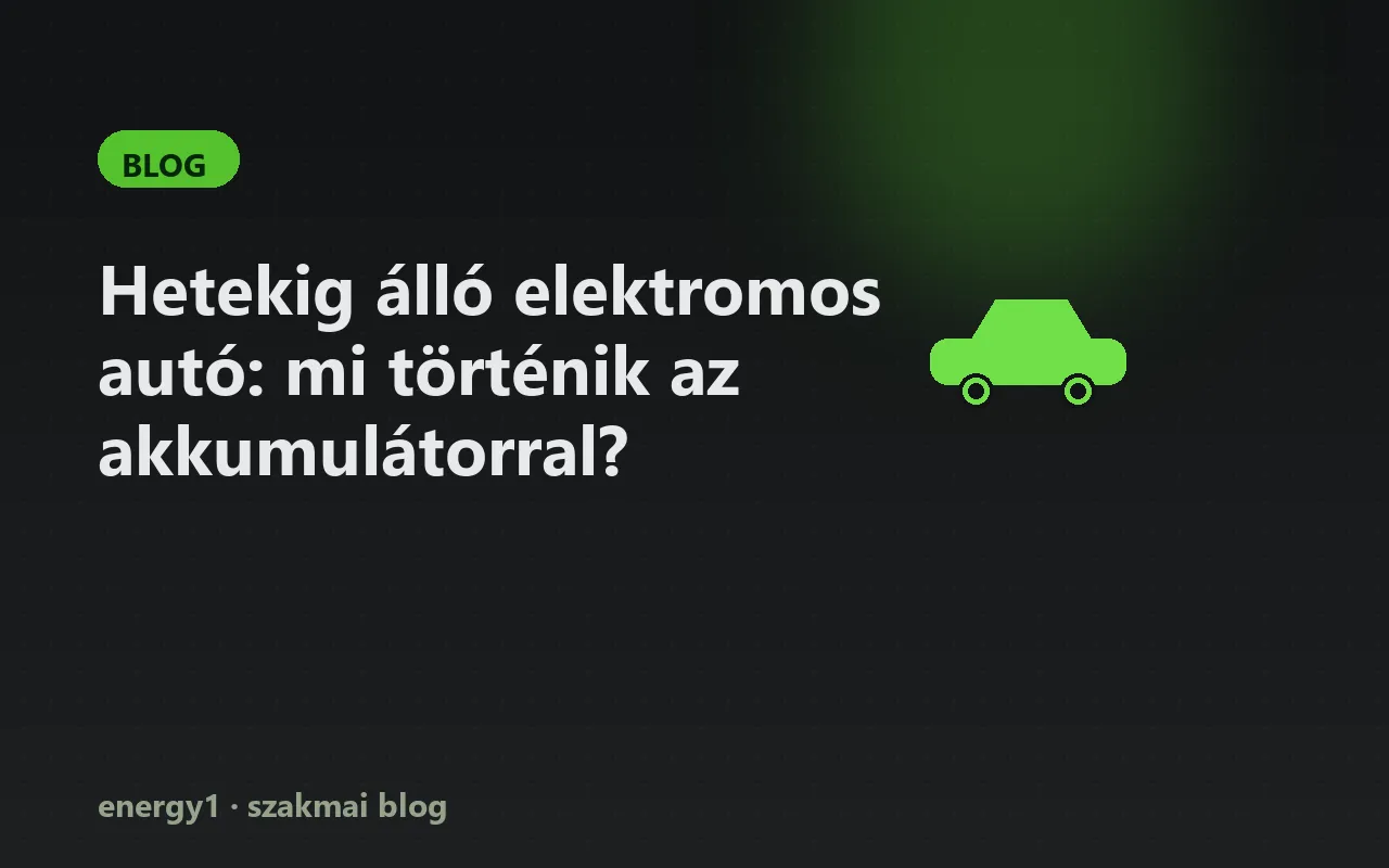 Hetekig álló elektromos autó: mi történik az akkumulátorral?