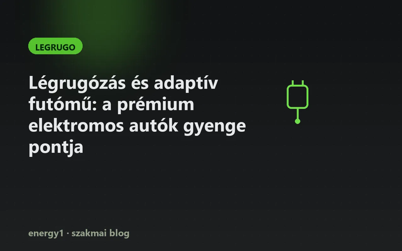Légrugózás és adaptív futómű: a prémium elektromos autók gyenge pontja - legrugo
