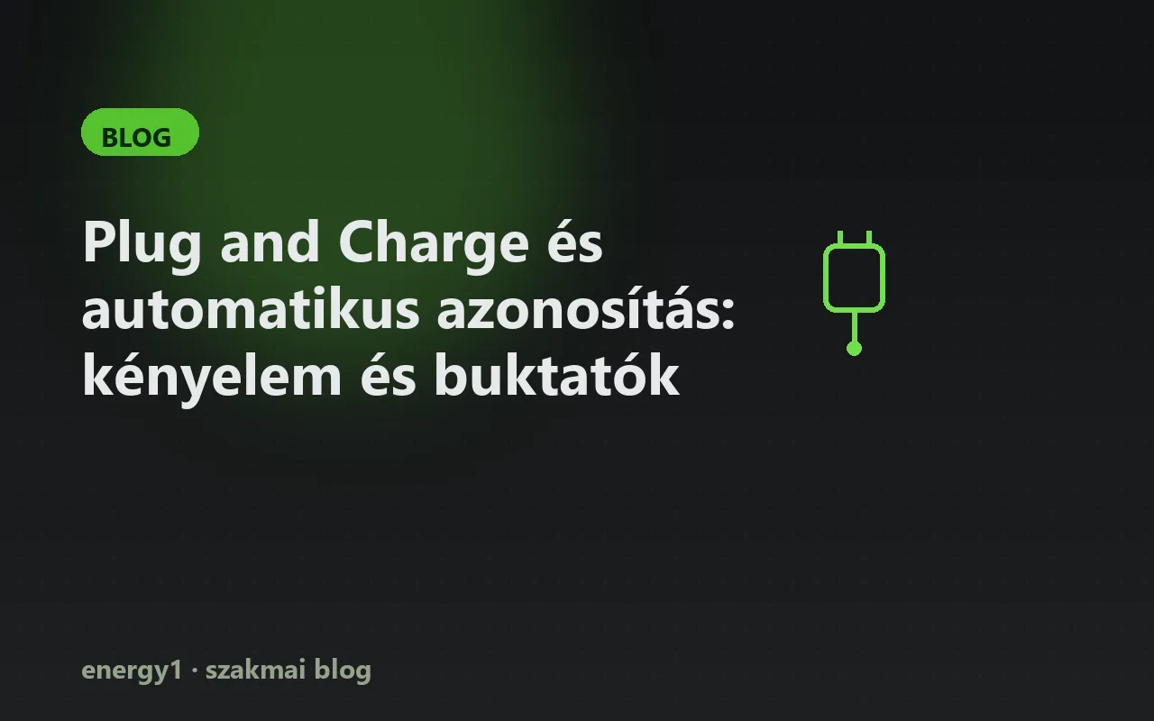 Plug and Charge és automatikus azonosítás: kényelem és buktatók