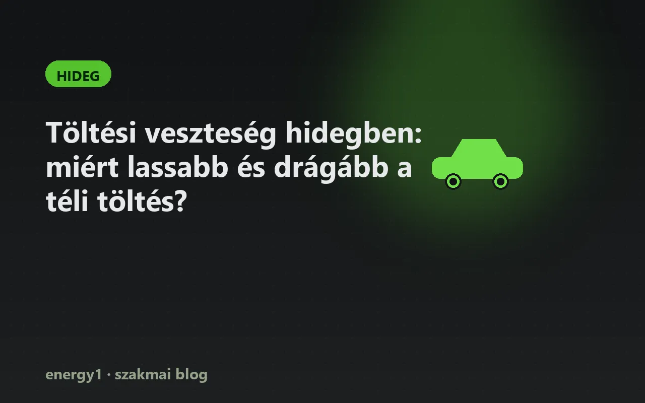 Töltési veszteség hidegben: miért lassabb és drágább a téli töltés? - hideg