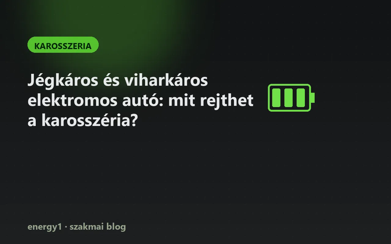 Jégkáros és viharkáros elektromos autó: mit rejthet a karosszéria? - karosszeria