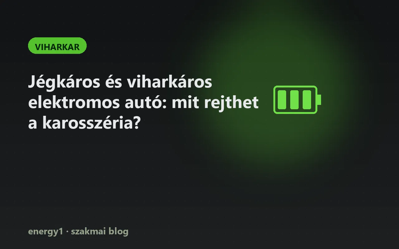 Jégkáros és viharkáros elektromos autó: mit rejthet a karosszéria? - viharkar