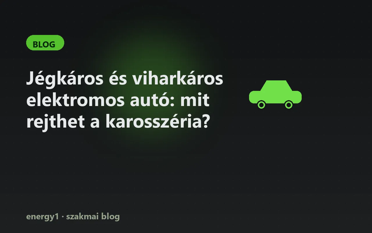 Jégkáros és viharkáros elektromos autó: mit rejthet a karosszéria?