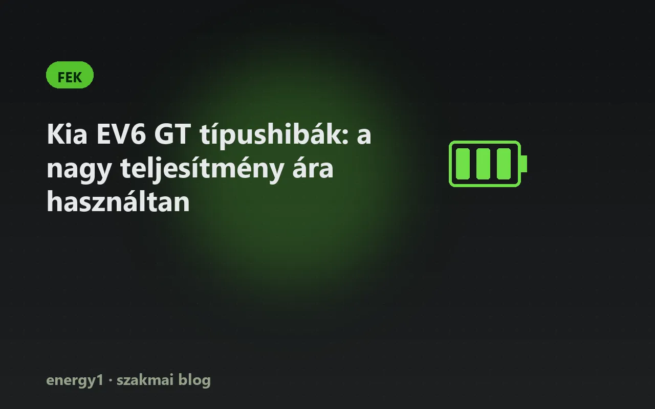 Kia EV6 GT típushibák: a nagy teljesítmény ára használtan - fek