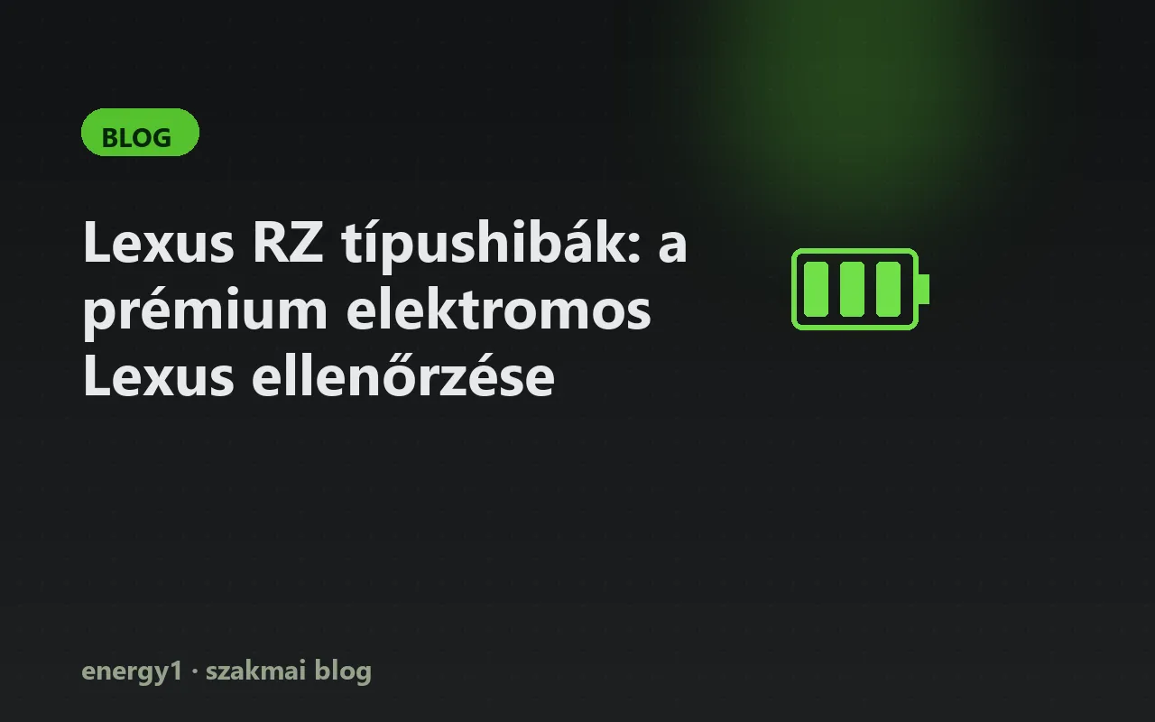 Lexus RZ típushibák: a prémium elektromos Lexus ellenőrzése