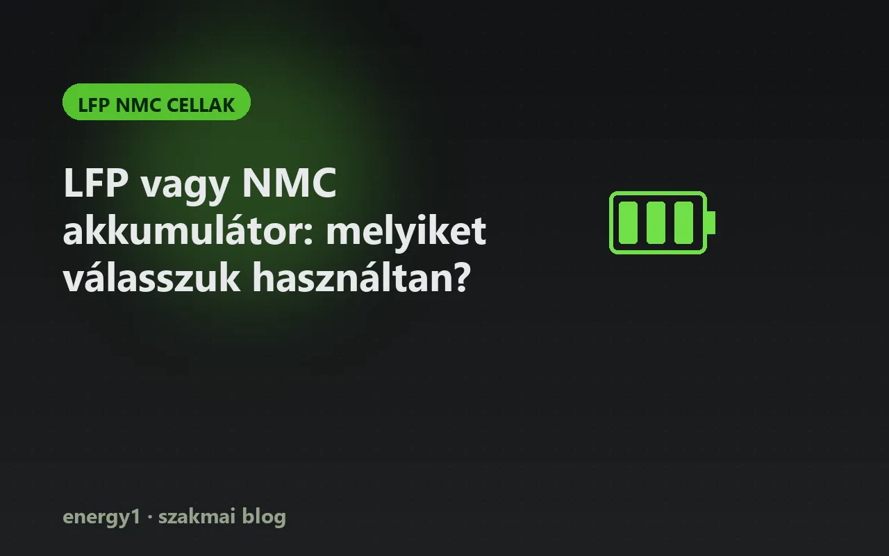 LFP vagy NMC akkumulátor: melyiket válasszuk használtan? - lfp nmc cellak
