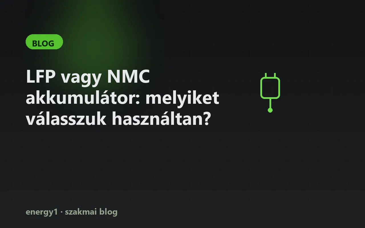 LFP vagy NMC akkumulátor: melyiket válasszuk használtan?