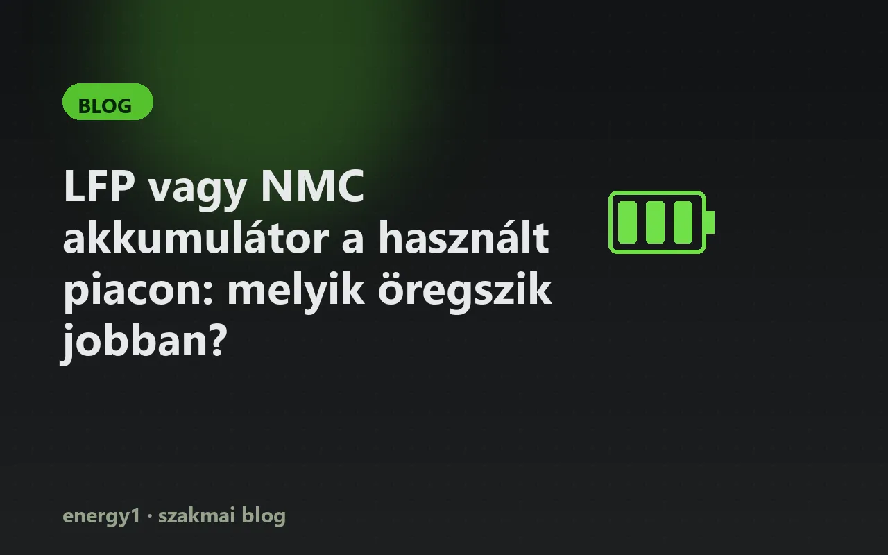 LFP vagy NMC akkumulátor a használt piacon: melyik öregszik jobban?