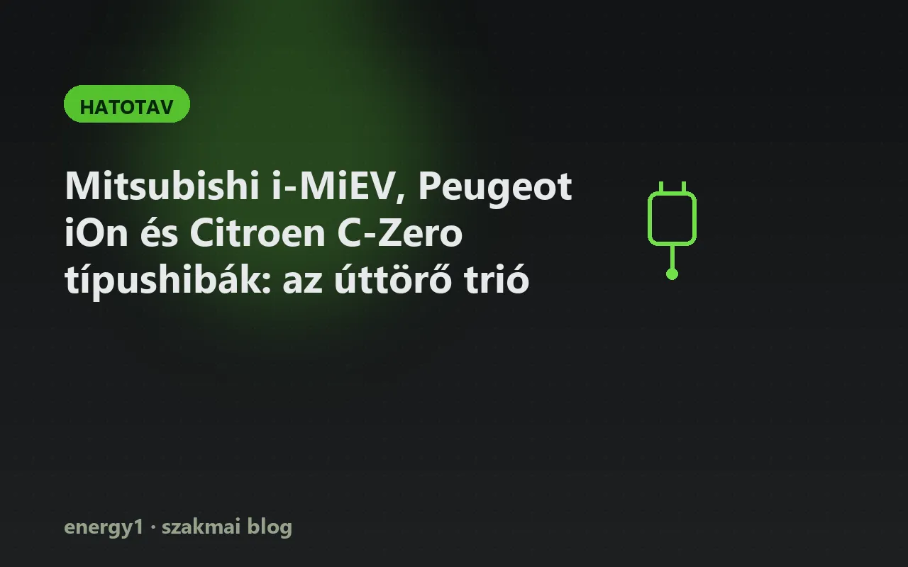 Mitsubishi i-MiEV, Peugeot iOn és Citroen C-Zero típushibák: az úttörő trió - hatotav