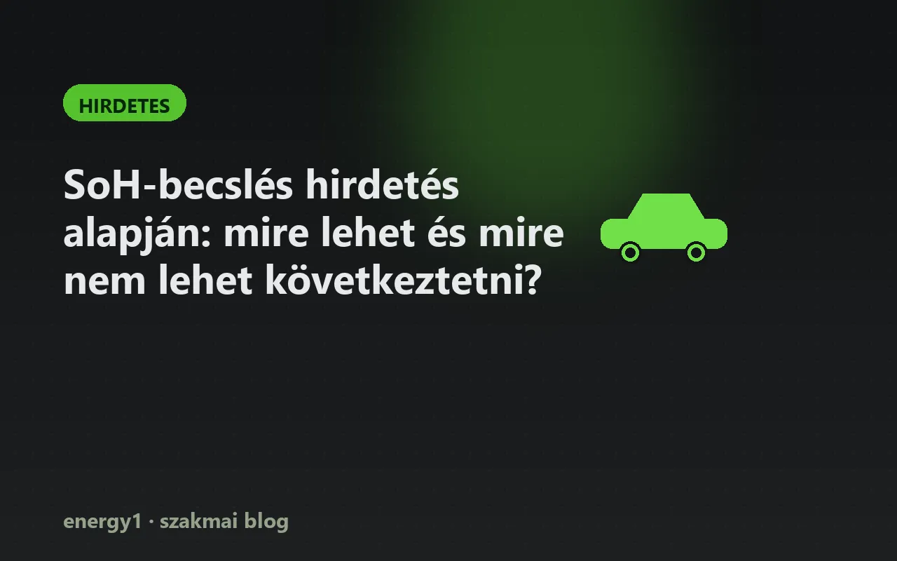 SoH-becslés hirdetés alapján: mire lehet és mire nem lehet következtetni? - hirdetes