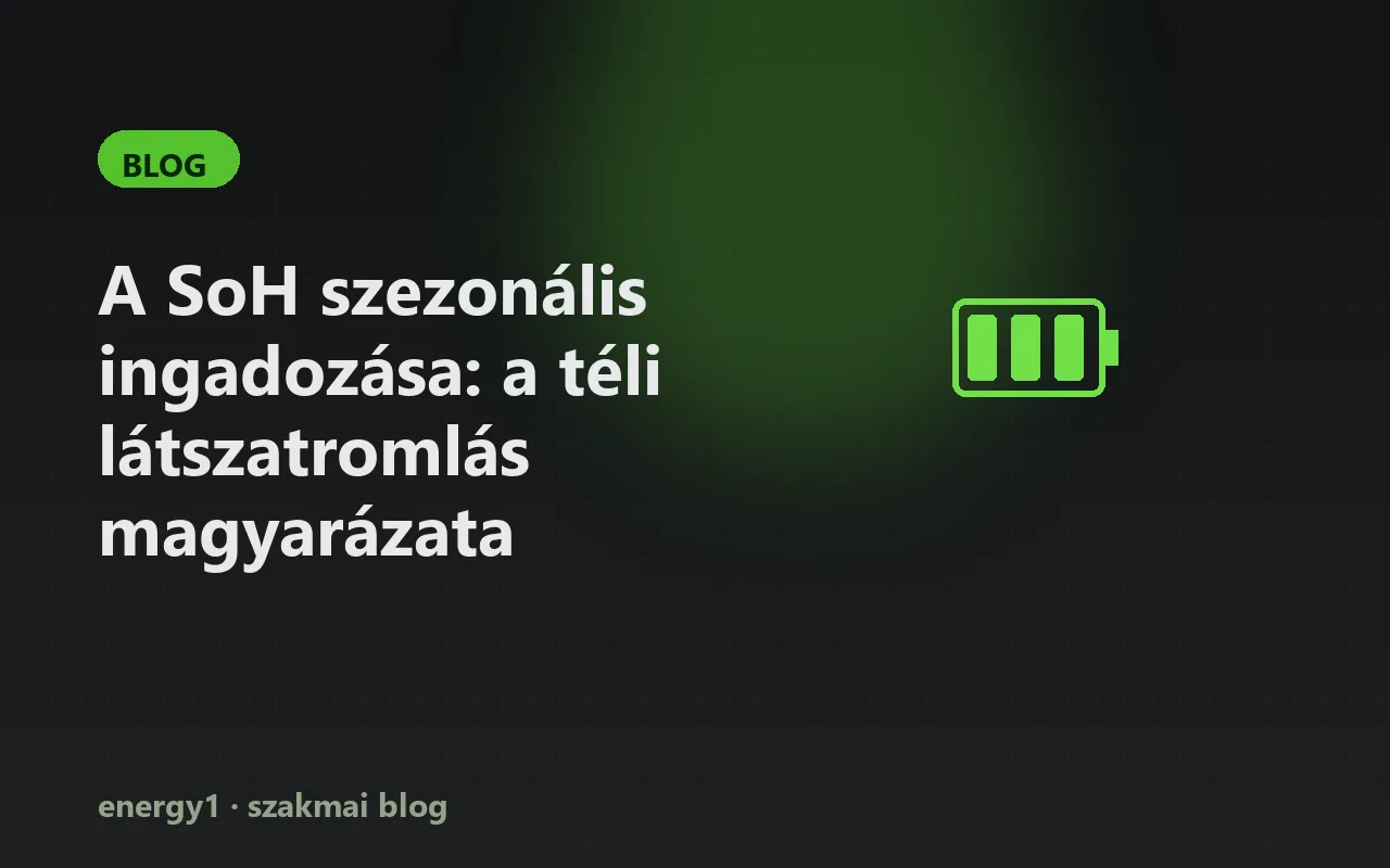 A SoH szezonális ingadozása: a téli látszatromlás magyarázata