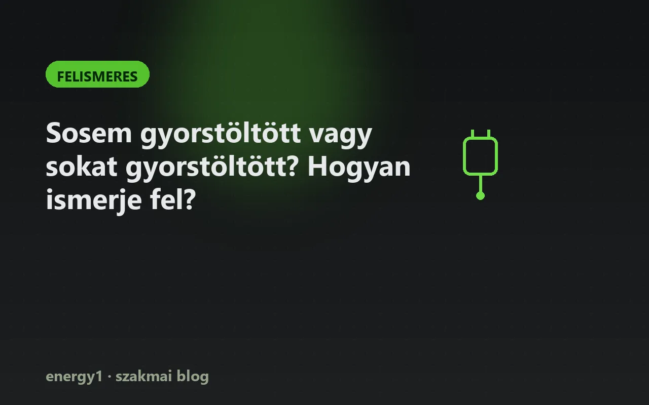Sosem gyorstöltött vagy sokat gyorstöltött? Hogyan ismerje fel? - felismeres