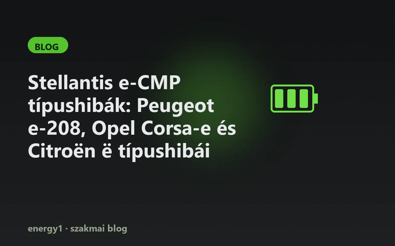 Stellantis e-CMP típushibák: Peugeot e-208, Opel Corsa-e és Citroën ë típushibái használtan